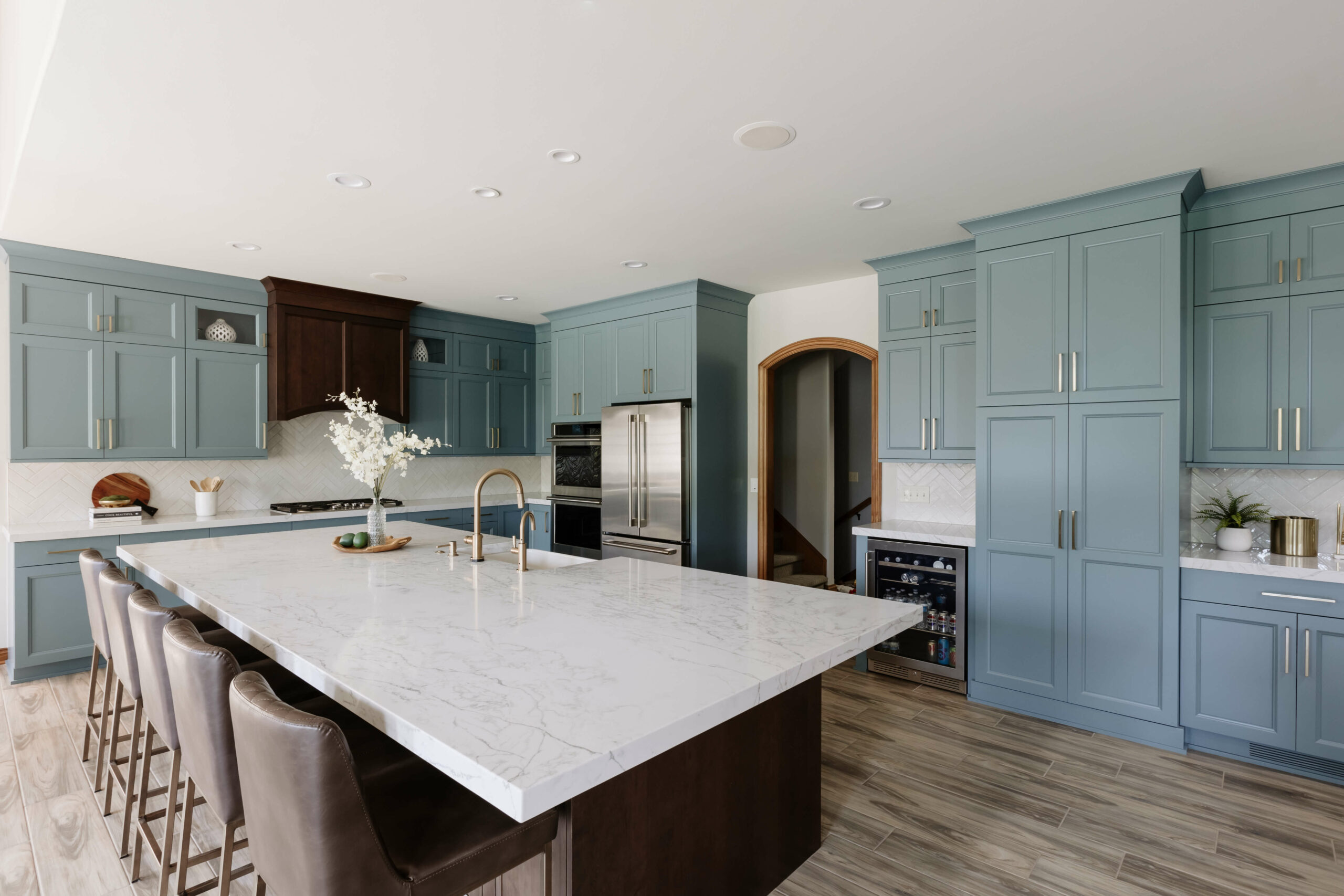 Teal and Hermosa Kitchen